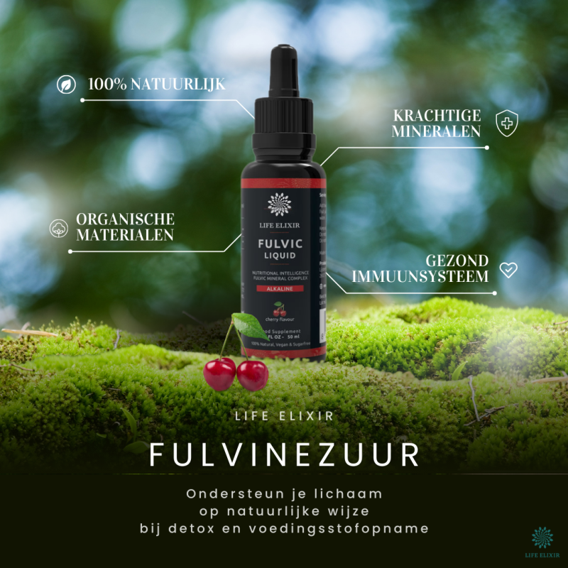 Fulvinezuur Alkaline Kersen 50ml - Fulvinezuur kopen